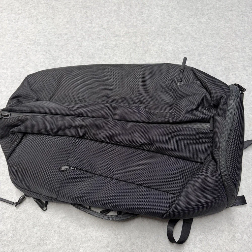 Aer Black Duffel Pack 2 Backpack Cordura Ballistic Nylon Travel Bag Mens Gym